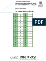 Gabaritos - Pos - Recursos Paraná 2021