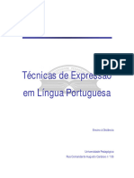 Tecnicas de Expressao em Lingua Portuguesa