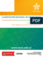 Clasificacion Nacional de Ocupaciones 2013