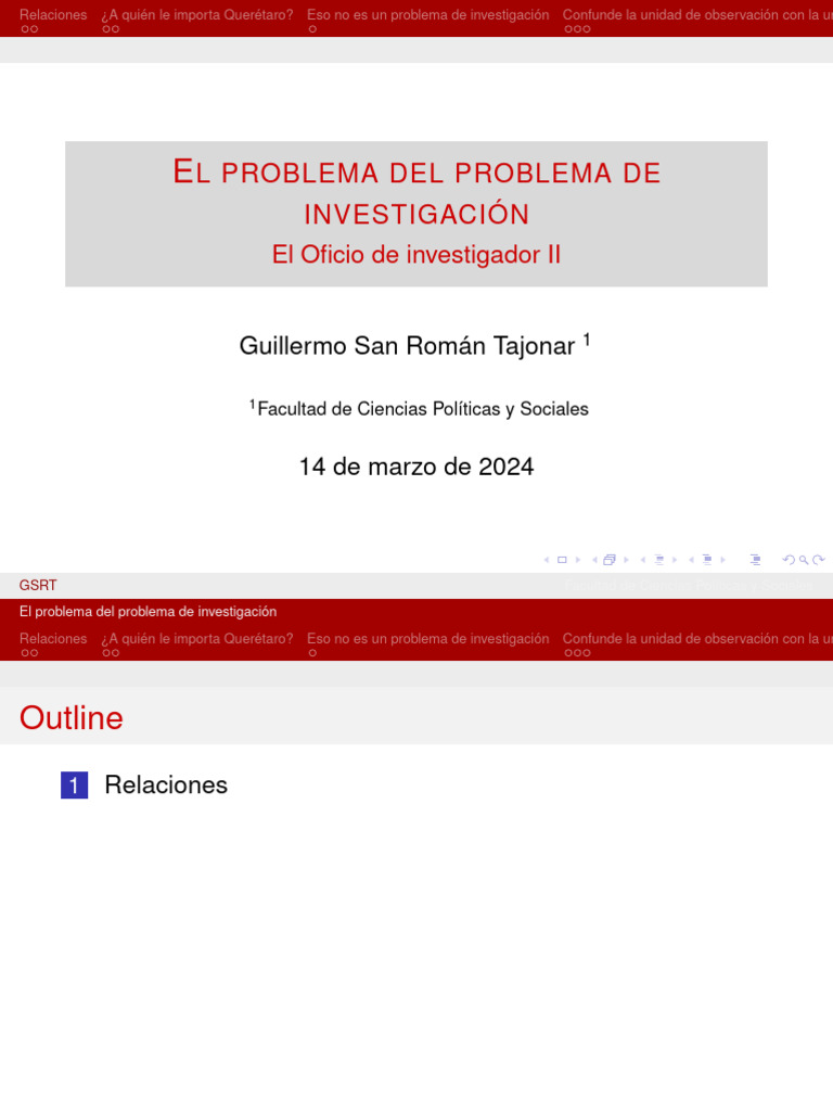 Presentacion El Problema Del Problema | PDF | Science