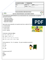 Avaliação Global 7º Ano - Matemática