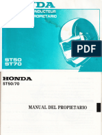 Honda ST 50 - ST 70 - Owners Manual - 1994 - Spanish - #3469