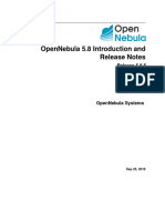 Opennebula 5.8 Intro Release Notes