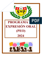 Programa de Expresión Oral (Peo) 2024