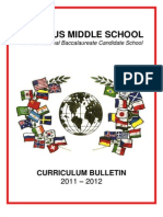 Curriculum Bulletin 2011 2012