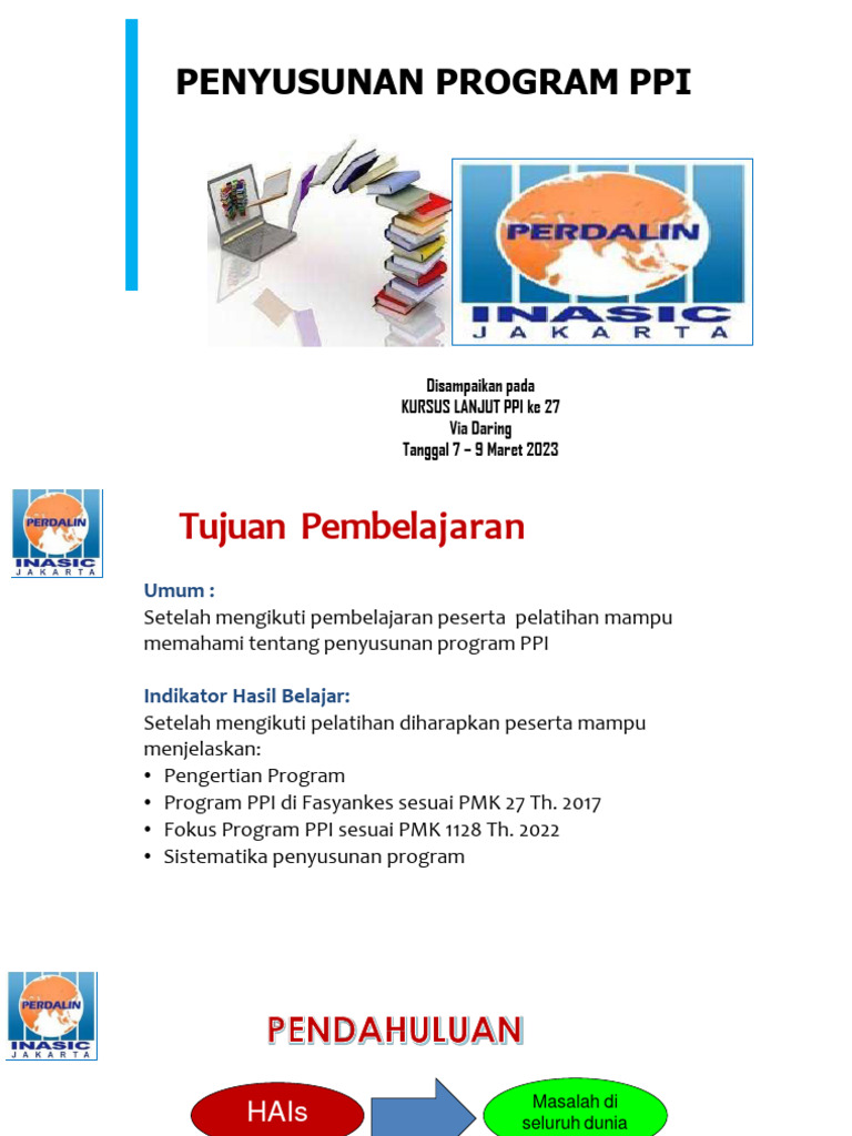 Penyusunan Program PPI di Fasyankes | PDF | Karier & Perkembangan