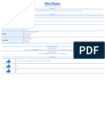 One Pager Doc in Blue Light Blue Black and White Classic Professional Style