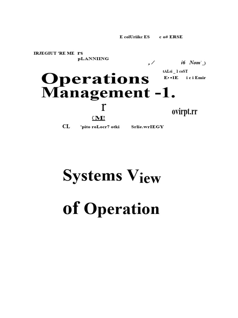 Systems View in Hospitality Operations | PDF | System | Tourism