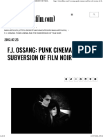 F.J. OSSANG PUNK CINEMA AND THE SUBVERSION OF FILM NOIR - Desistfilm