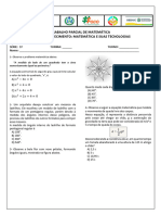 Trabalho Parcial de Matemática