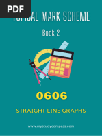 8 CIE IGCSE Additional Mathematics Topical Mark Scheme Straight Line Graphs