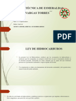 Gestión y Auditoria Ambiental - Ley de Hidrocarburos