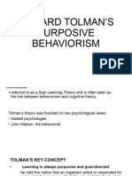 Edward Tolmans Purposive Behaviorism