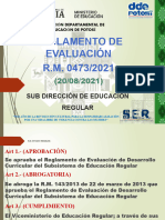 Reglam Evaluación R.M. 2022