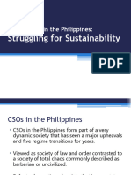 Civil Society in The Philippines Struggling For Sustainabilty. Phoebe Report