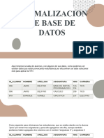 Normalizacion de Base de Datos