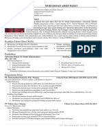 Curriculum Vitae - Muhammad Arief Rizky (Bahasa Indonesia)