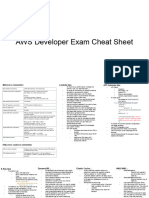 AWS Developer Exam Cheat Sheet