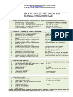 4° BASICO. Lista de Utiles 2024