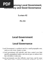 Interface Among Local Government, Democracy and Good Governance