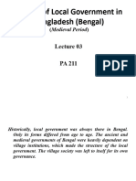 History of Local Government in Bangladesh (Bengal) : (Medieval Period)