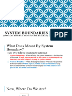 Week 4 - System Boundaries