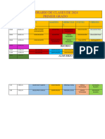 Horario de Clases de 2024