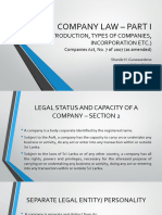 Company Law Part 1 - 3-11-2019 Presentation