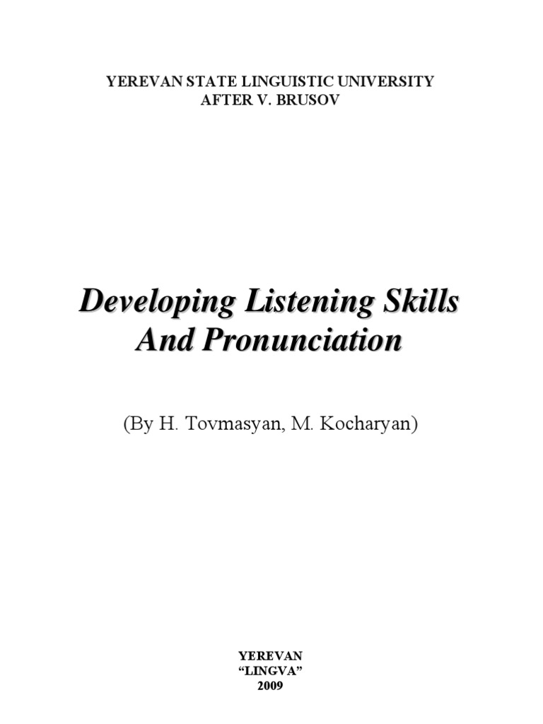 Developing Listening Skills | PDF | Career & Growth | Language Arts ...