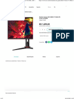 Monitor Gamer AOC HERO 27 144Hz IPS G-Sync 27G2 - BK - AOC - Loja AOC