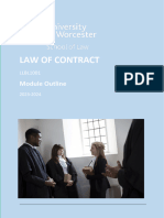 LLBL1001 Contract Law Module Outline 2324 Final