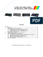 ZX Spectrum 128K Video Fixes and Video Cables