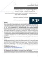 Presencia de Medicamentos Falsificados en El Perú 2015-2019: Consecuencias Socioeconómicas y para La Salud Pública