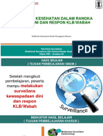 V2 - Surveilans Kesehatan Dalam Rangka Deteksi Dini Dan Respon KLB