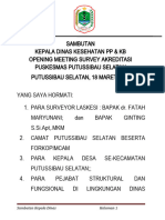 SAMBUTAN KADIS OPENING MEETIng