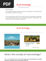 Rural Soc