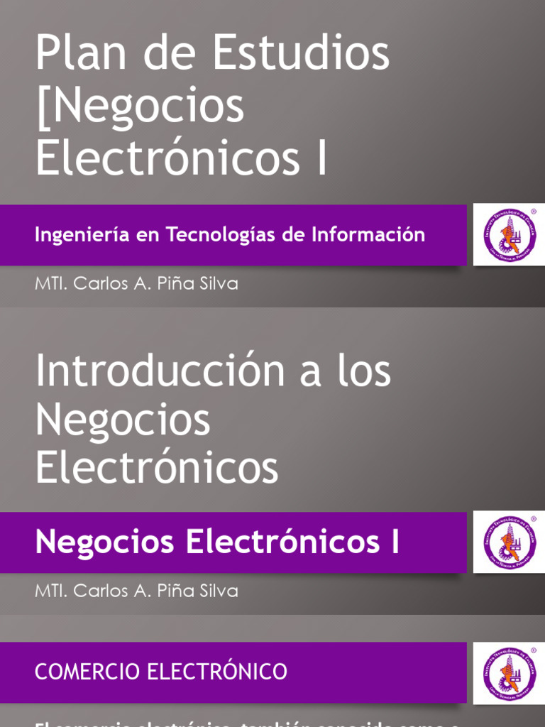 Negocios Electrónicos I | PDF | Comercio electrónico | Internet