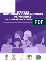 2 Homicidios y Feminicidios en El Departamento Del Cauca