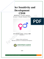 Module 3 - Lesson 1. Gender Analysis Tools 1