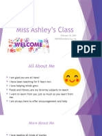 Miss Ashley's Class: February 18, 2024