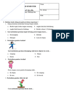 Soal PTS 2 PJOK Kelas 3 K13