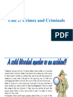 Unit 2: Crimes and Criminals