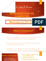 Introduction To Computer