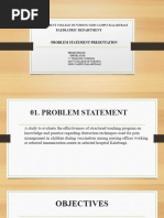 Nursing Research Problem Statements | PDF | Self-Improvement