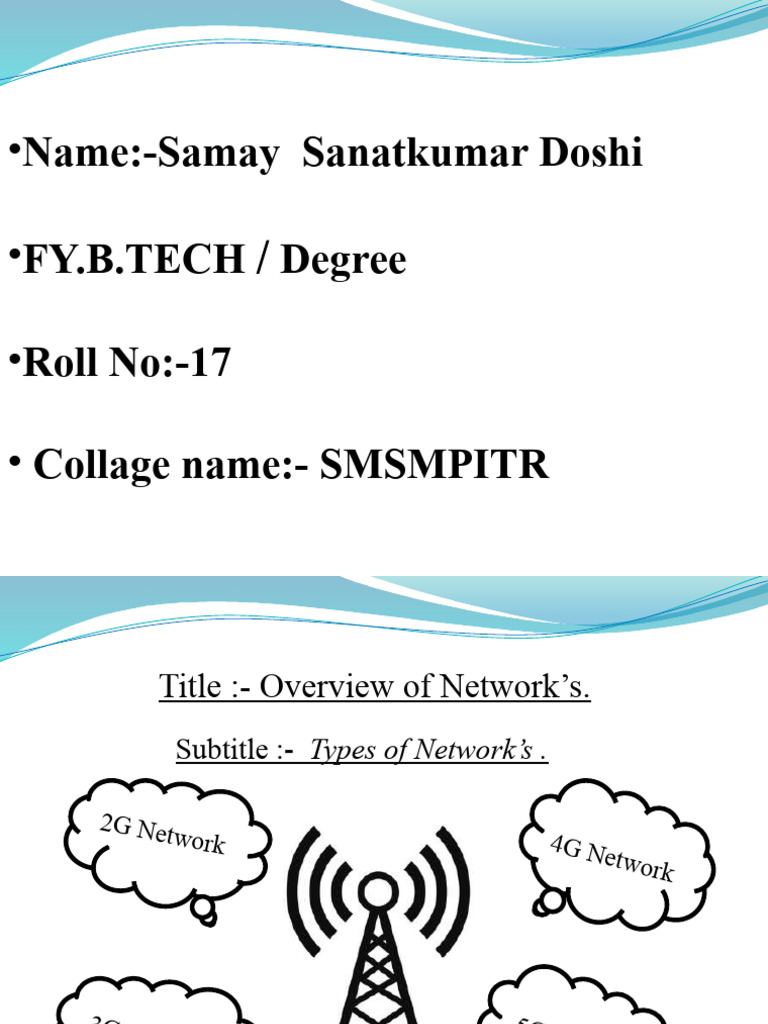 Mobile Network Presentation | PDF | 4 G | 3 G