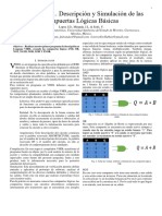 Práctica 1. Descripción y Simulación de Las Compuertas Lógicas Básicas - Lopez, Miranda, & Solís