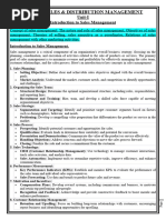 MB 310 Sales & Distribution Management