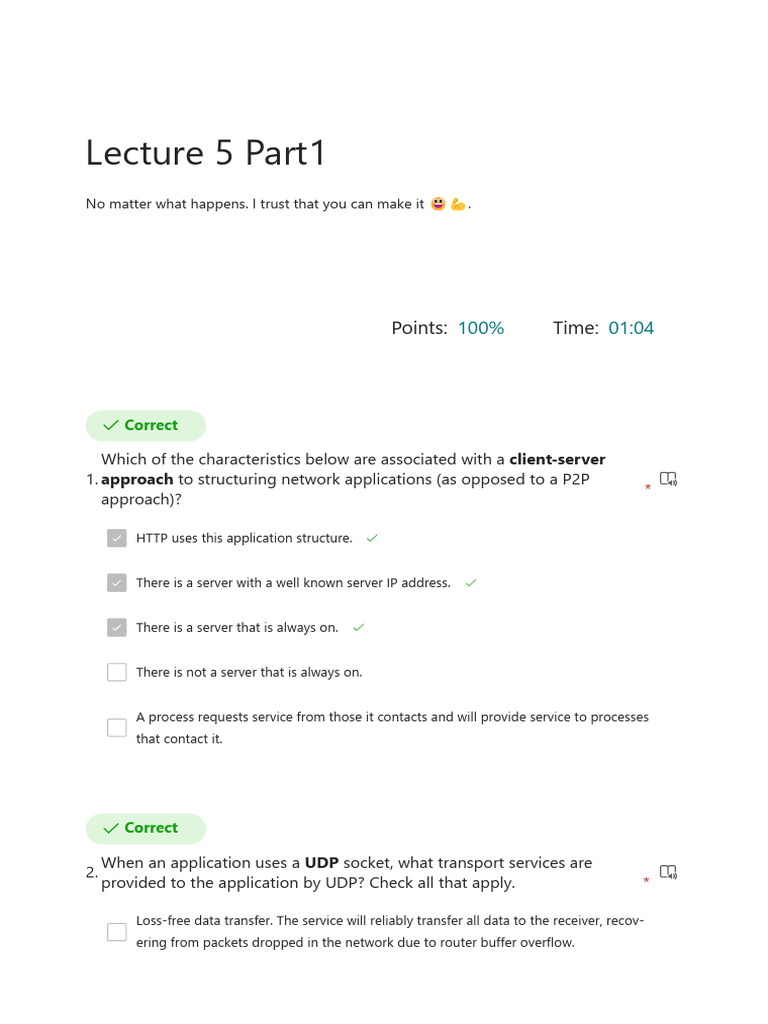 Lecture 5 Part1 (CSE 231 Computer Networks 1 2022 - 2023) | PDF ...
