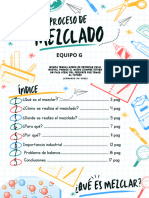 Equipo G 2IM40 Proceso de Mezclado