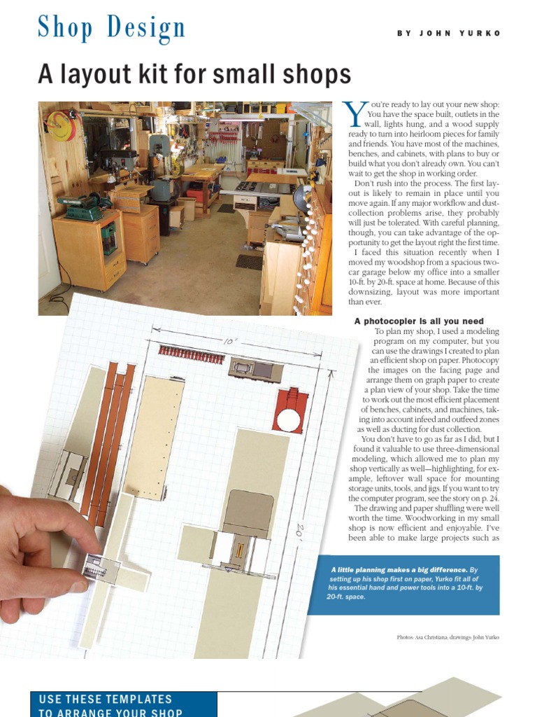 Workshop Layout | Wood | Equipment